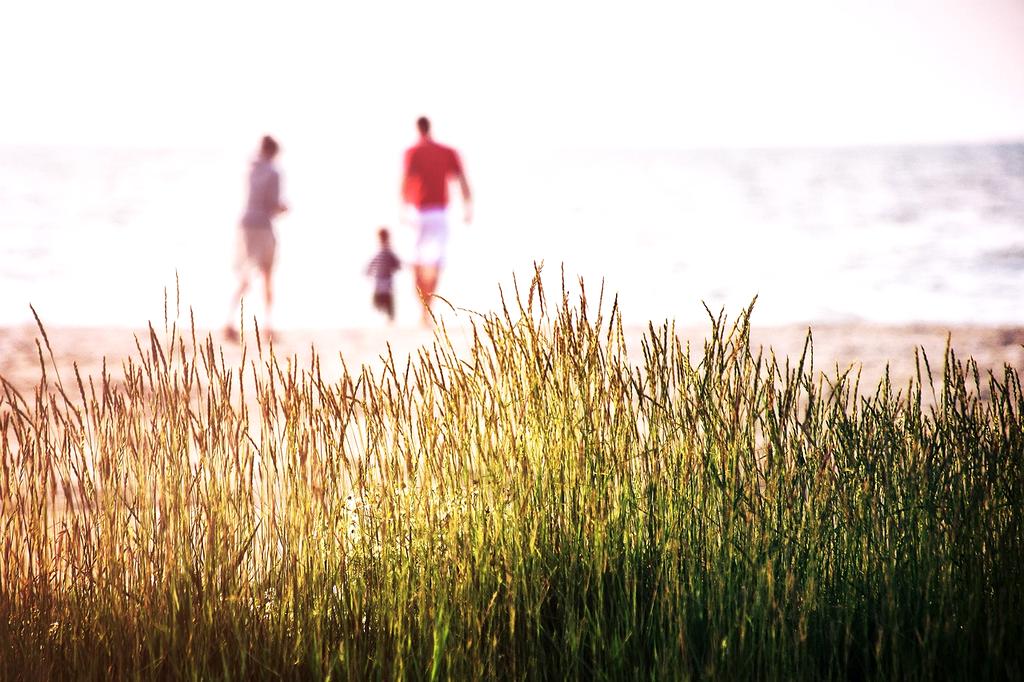 Multi-generational family exploring historical landmarks